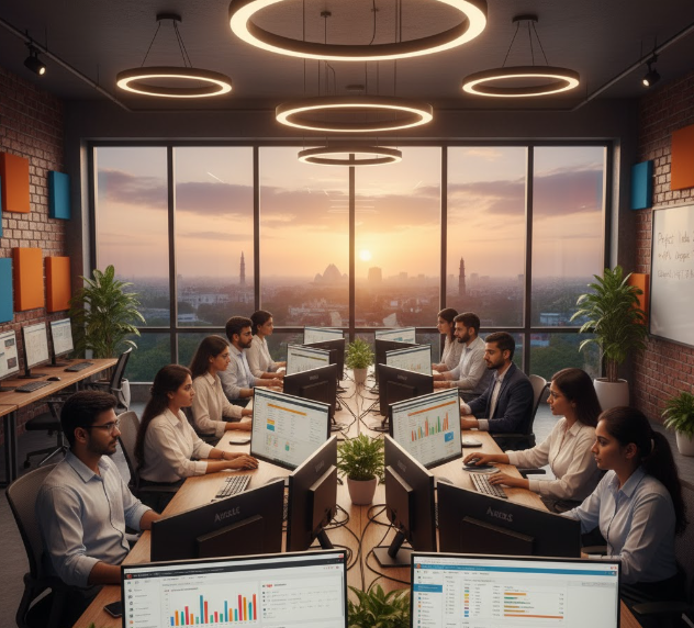 Top SEO Company in Delhi — Hashtag360 team optimizing websites for higher Google rankings and organic traffic growth.