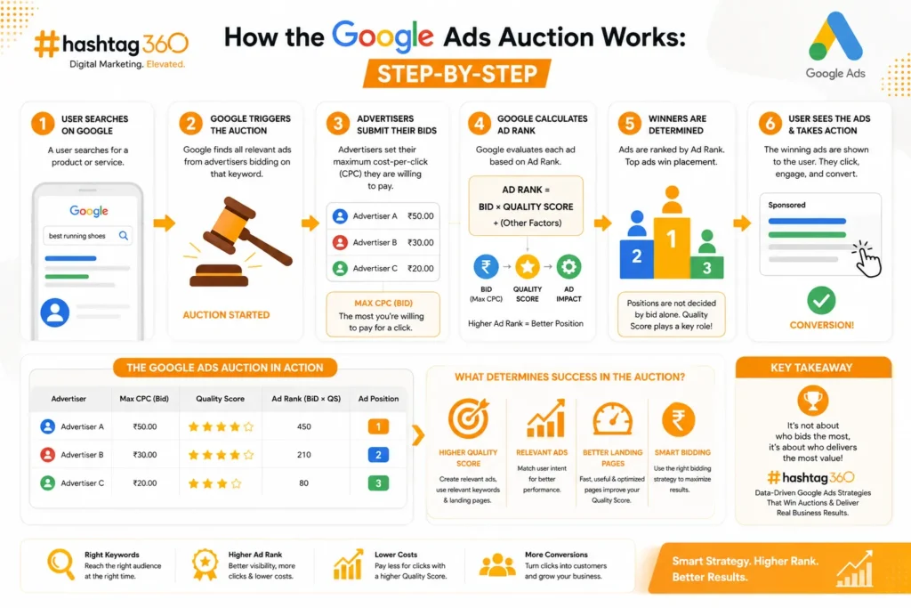 How the Google Ads Auction Works: Step-by-Step