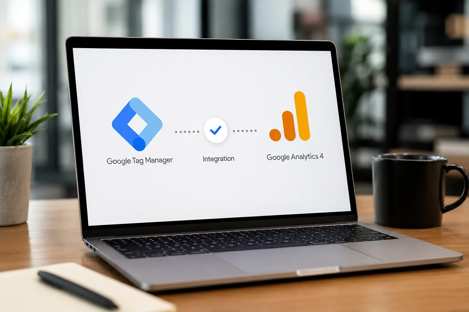 Google Tag Manager integrated with Google Analytics 4 (GA4) for website event and conversion tracking.